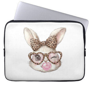 Osterhase Süße Brille Leopard Hase Kaninchen Oster Laptopschutzhülle