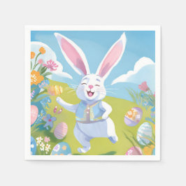 Osterhase | Süße Ostern Pastell Wildblume Serviette