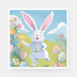 Osterhase | Süße Ostern Pastell Wildblume Serviette