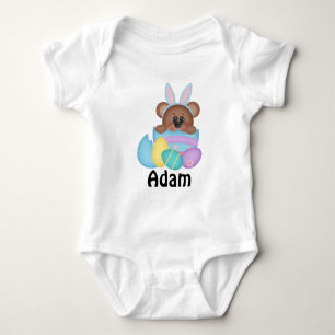 Osterhase Teddy Bär im Ostereier Säugling Weber Baby Strampler
