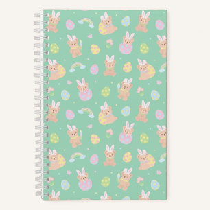 Osterhase Teddybär Minze Notizbuch