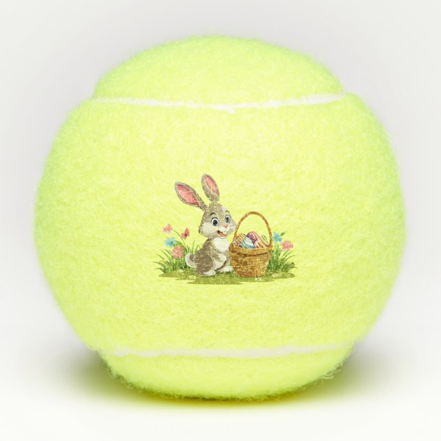 Osterhase Tennisbälle (Vorderseite)