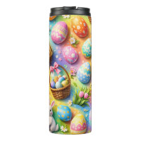 Osterhase und bunte Eier Muster
