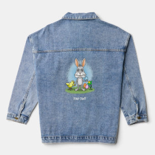 Osterhase und das gelbe Küken Jeansjacke