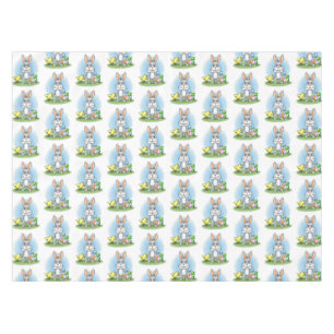 Osterhase und die bunten Ostereier Tischdecke