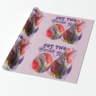 Osterhase und gestrichenes Ei Geschenkpapier