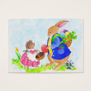Osterhase und Heddy-Igel