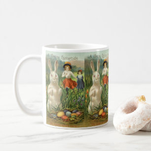 Osterhase und Kinder Fröhliche Ostern Kaffeetasse
