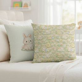 Osterhase und Küken Blumenmuster Wurfkissen Kissen