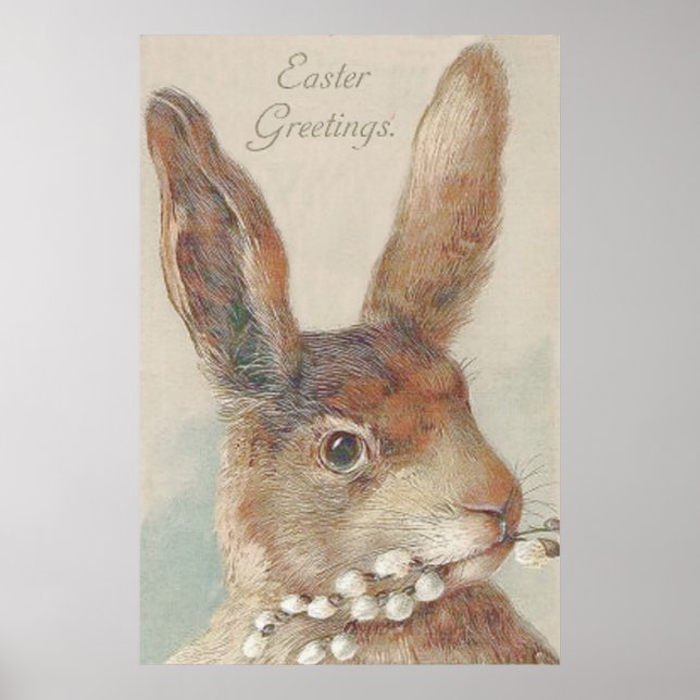 Osterhase Vintage Poster (Vorne)