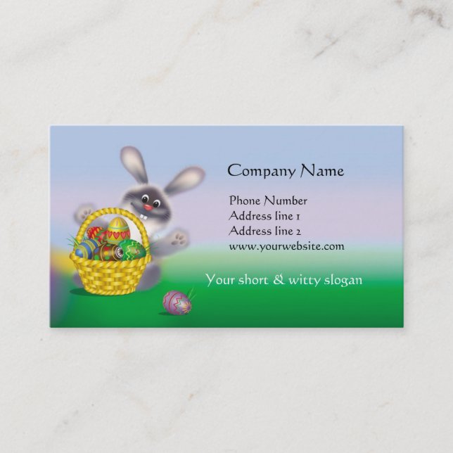 Osterhase Visitenkarte (Vorderseite)
