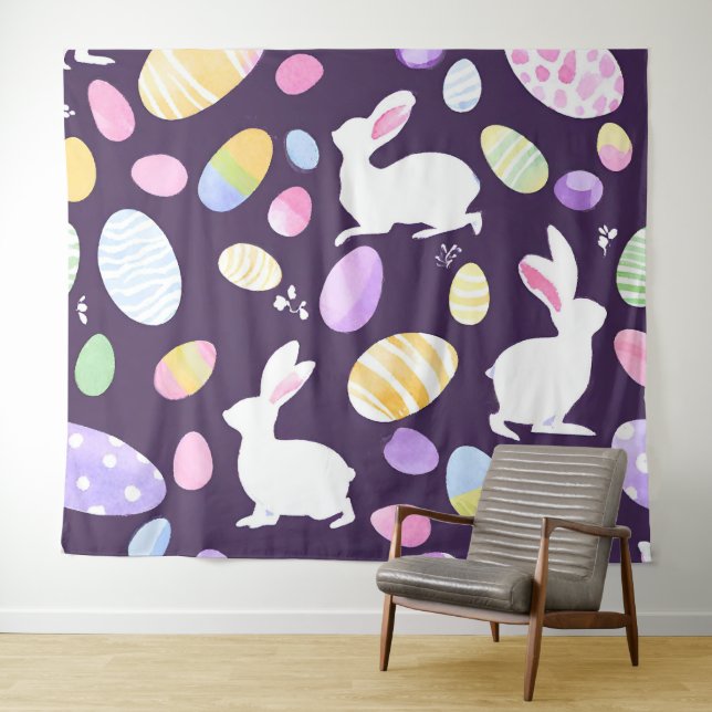 Osterhase Wandteppich (Beispiel (Horizontal))