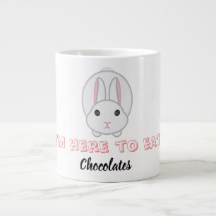 Osterhase warte Schokolade zu essen Jumbo-Tasse