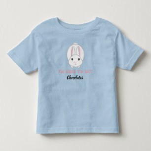 Osterhase warte Schokolade zu essen Kleinkind T-shirt