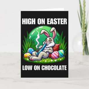 Osterhase Weed Lustiger Humor Geschenk Karte