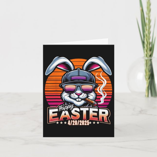 Osterhase Witziger Spaß Karte (Vorderseite)