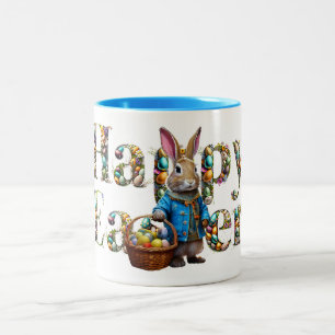 Osterhase zweifarbige tasse