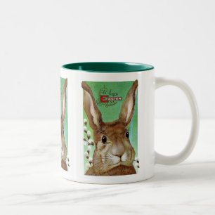 Osterhase Zweifarbige Tasse