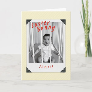 Osterhasen-Alarm Babykarte Karte