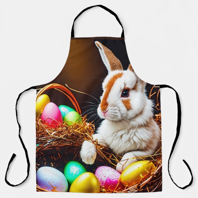 Osterhasen Basket & Eier Schürze (Vorderseite)