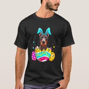 Osterhasen Dobermann Hase Hund Hunde Papa Hunde Ma T-Shirt