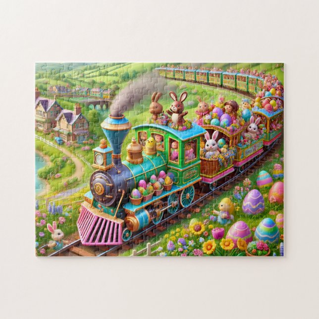 Osterhasen-Express-Frühlingszug-Abenteuer  (Horizontal)