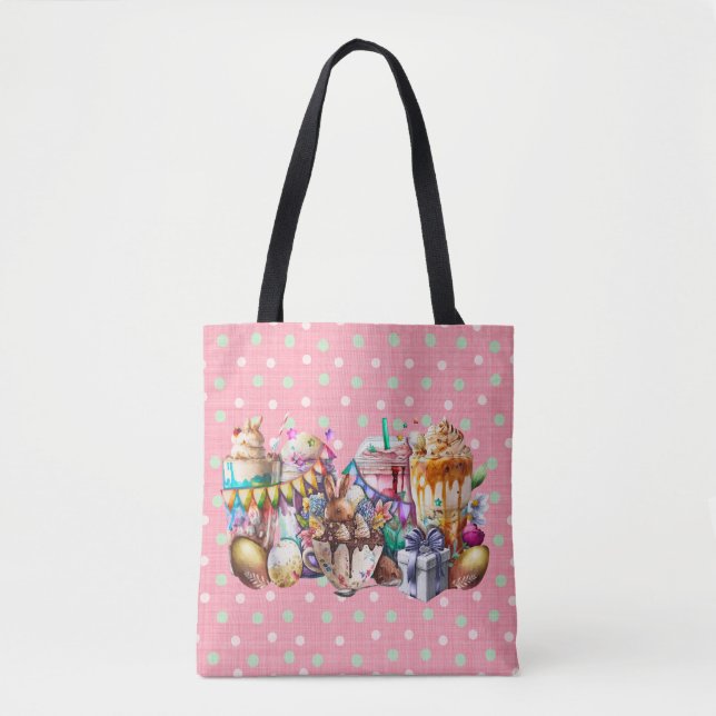 Osterhasen Extravagante Kaffeetrinks Tasche (Vorderseite)
