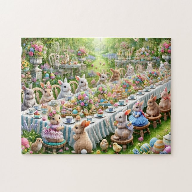 Osterhasen-Feier Wald Abendparty  (Horizontal)