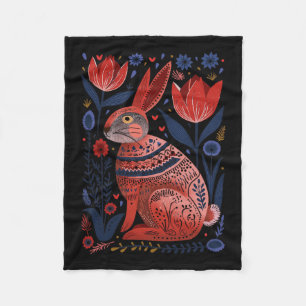 Osterhasen Frühling Norwegisch Skandinavien Fleecedecke