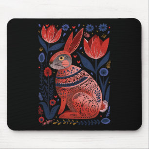 Osterhasen Frühling Norwegisch Skandinavien Mousepad