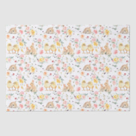 Osterhasen Frühlingsflora Seidenpapier