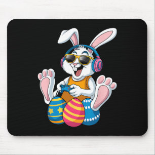Osterhasen-Gamer Lustiges Videospiel Jungen Kind Mousepad