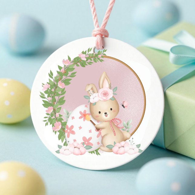 Osterhasen-Garten personalisierte Geschenkanhänger (Von Creator hochgeladen)