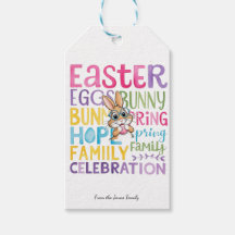 Osterhasen-Geschenk-Anhänger, personalisierter Eas