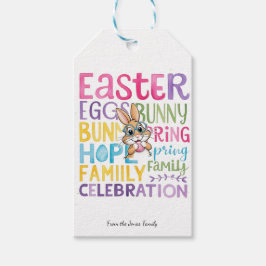 Osterhasen-Geschenk-Anhänger, personalisierter Eas Geschenkanhänger