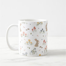 Osterhasen-Geschenk Kinder Kaffee Tasse Wildblumen