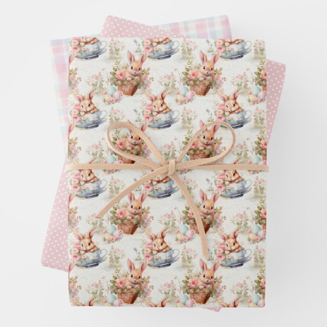 Osterhasen-Geschenkpapier-Kollektion Geschenkpapier Set (Beispiel)
