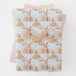 Osterhasen-Geschenkpapier-Kollektion Geschenkpapier Set
