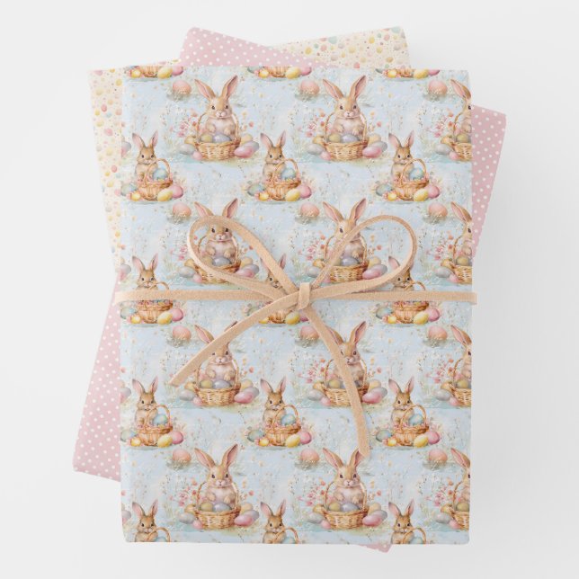 Osterhasen-Geschenkpapier-Kollektion Geschenkpapier Set (Beispiel)