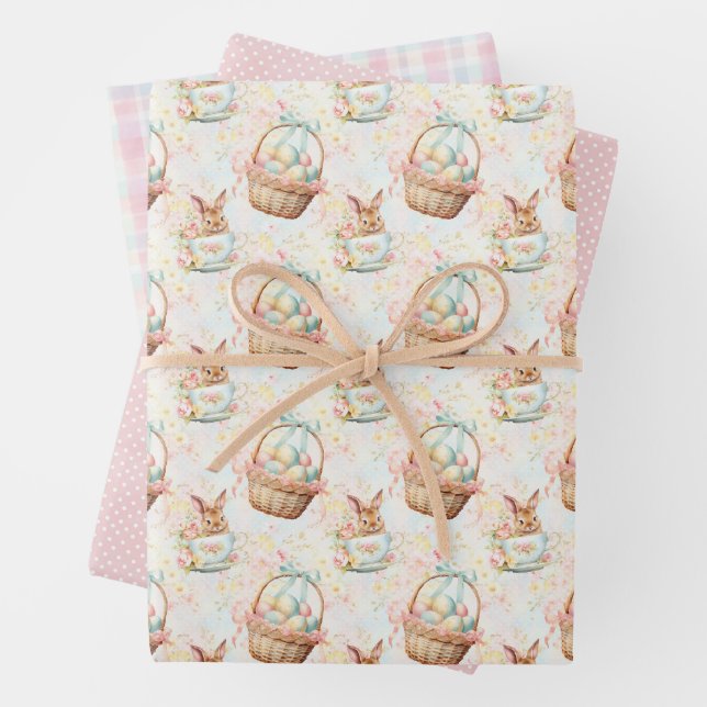 Osterhasen-Geschenkpapier-Kollektion Geschenkpapier Set (Beispiel)