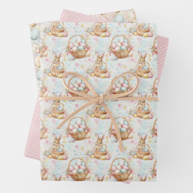 Osterhasen-Geschenkpapier-Kollektion Geschenkpapier Set (Beispiel)