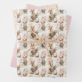 Osterhasen-Geschenkpapier-Kollektion Geschenkpapier Set