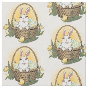 Osterhasen-Gewebe-Ostern-Gewebe personalisiert Stoff