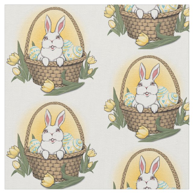 Osterhasen-Gewebe-Ostern-Gewebe personalisiert Stoff (Nahaufnahme)