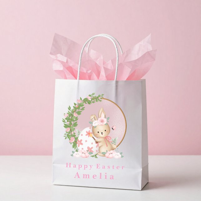Osterhasen im Garten personalisierte Geschenktüte (Von Creator hochgeladen)