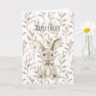 Osterhasen-Kaninchen Creme Karte