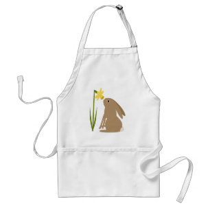 Osterhasen-Kaninchen und Daffodische Blume Schürze