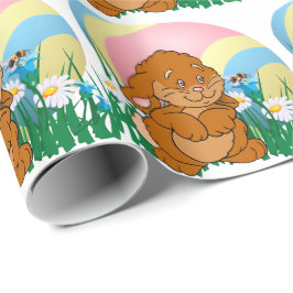 Osterhasen-Kaninchen und Ostereier Geschenkpapier