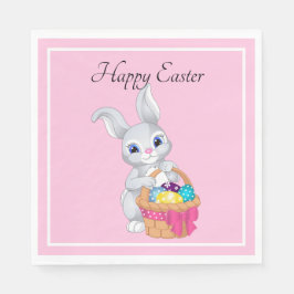 Osterhasen-Kaninchenkörbe Party Eier Serviette