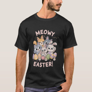 Osterhasen Katzen Meowy T-Shirt